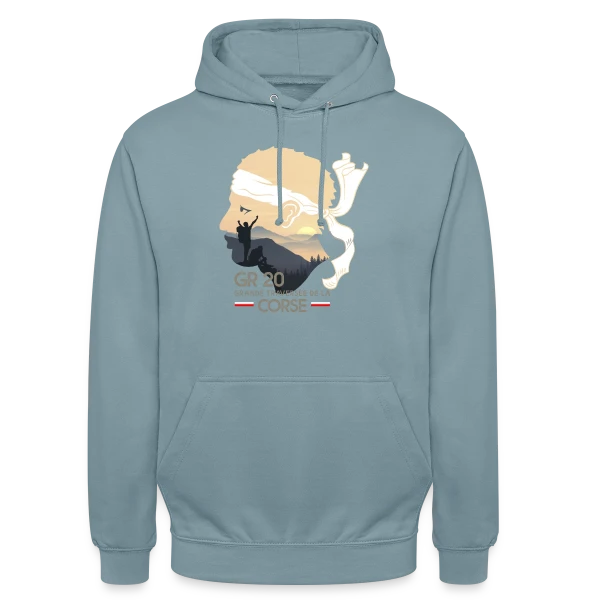 GR20 Corse Randonnée Épique sur Sweat-shirt à capuche unisexe