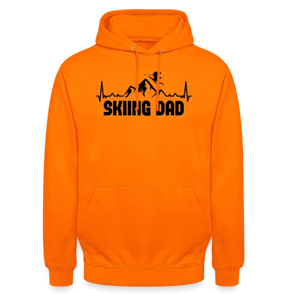 Skifahren DAD: Papa Skieur Rétro sur Sweat-shirt à capuche unisexe