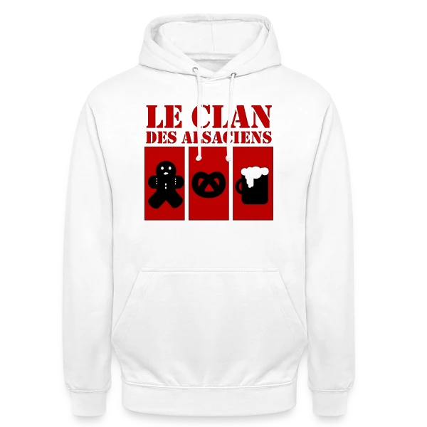Le Clan des Alsaciens: Référence Culte Elsass sur Sweat-shirt à capuche unisexe
