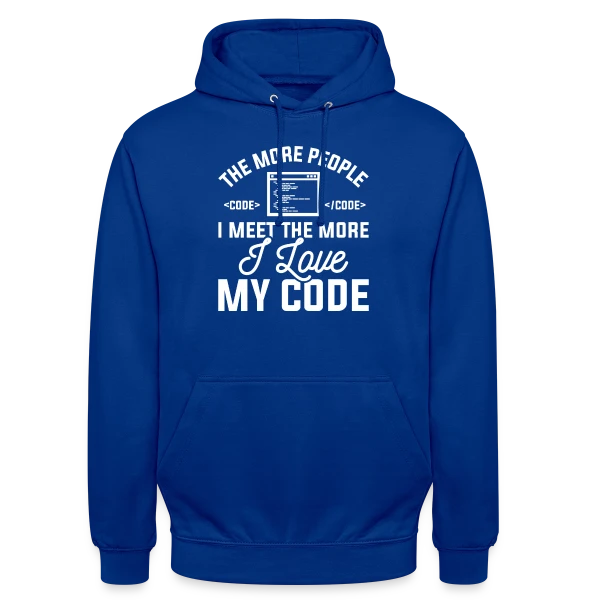 'I Love My Code' - Développeur Passionné sur Sweat-shirt à capuche unisexe