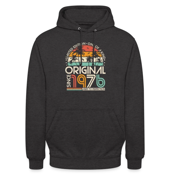 Original 1976 Palmiers Rétro sur Sweat-shirt à capuche unisexe