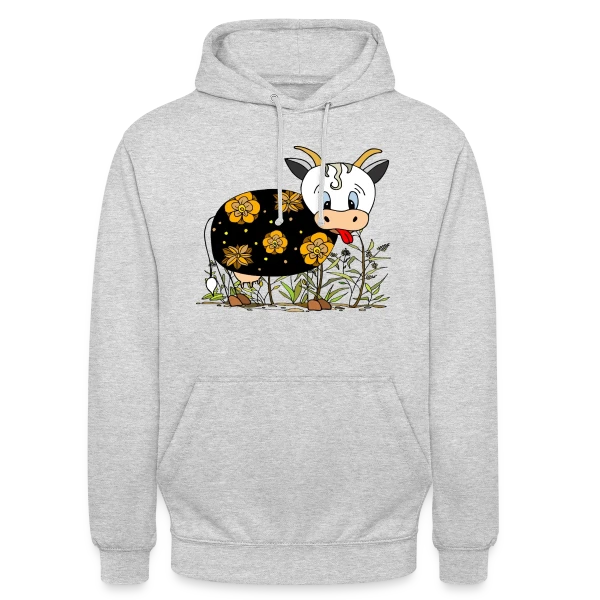 La Vache Joyeuse sur Sweat-shirt à capuche unisexe