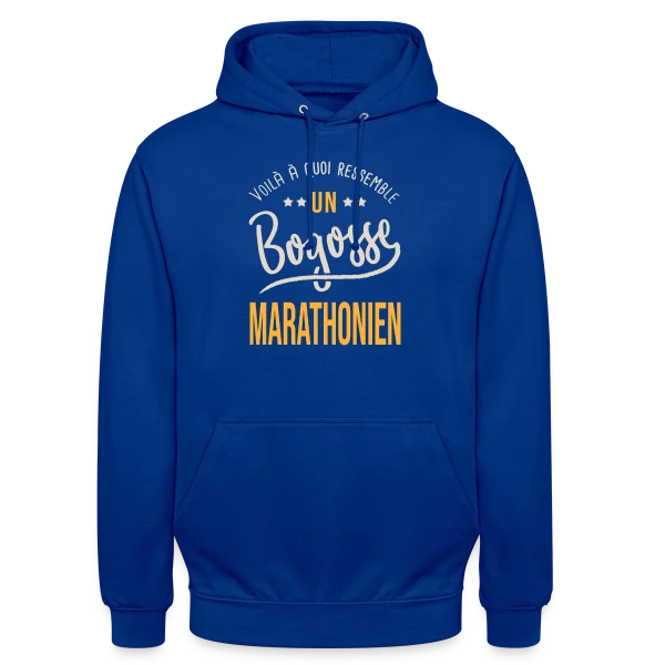 Running Bogosse Marathonien - Idée Cadeau Marathon sur Sweat-shirt à capuche unisexe