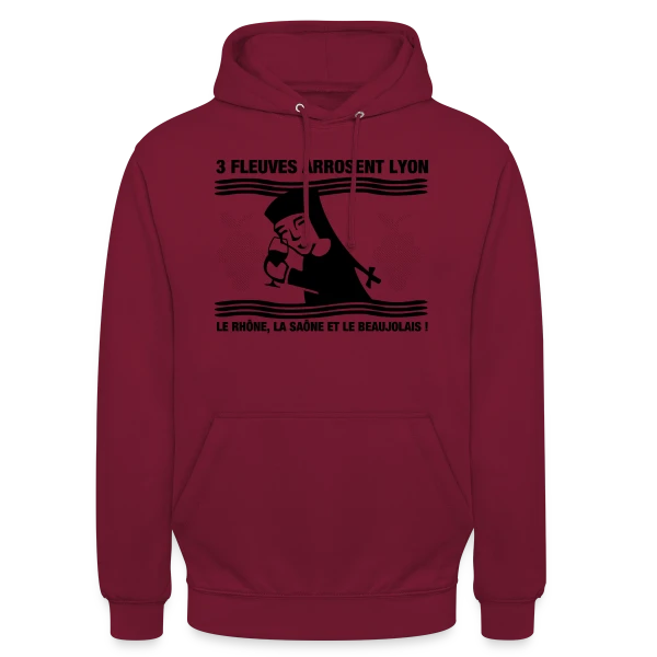 Lyon Fleuves & Beaujolais sur Sweat-shirt à capuche unisexe