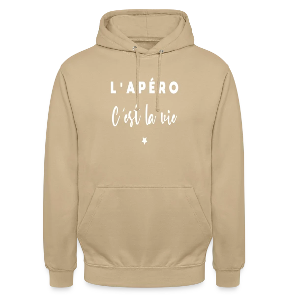 L'Apéro C'est la Vie sur Sweat-shirt à capuche unisexe