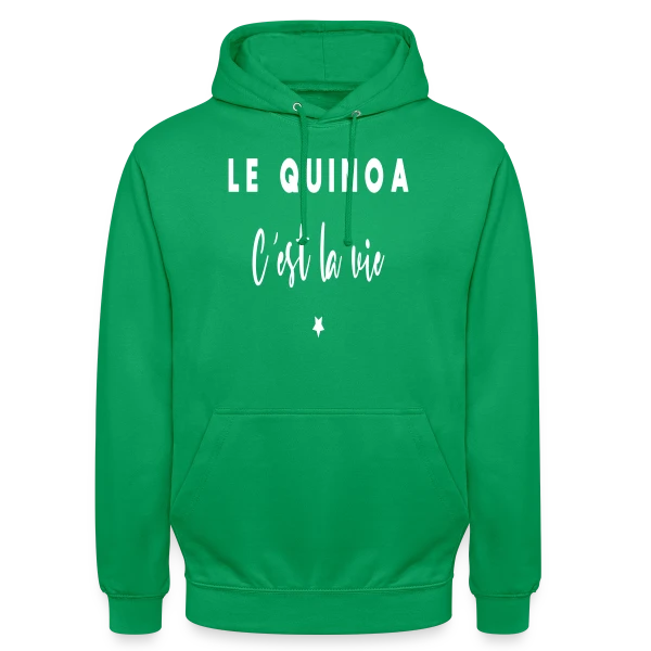 Le Quinoa, C'est la Vie : Le Grain Humour sur Sweat-shirt à capuche unisexe