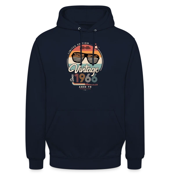 Vintage Depuis 1966 : Un Millésime Exceptionnel sur Sweat-shirt à capuche unisexe