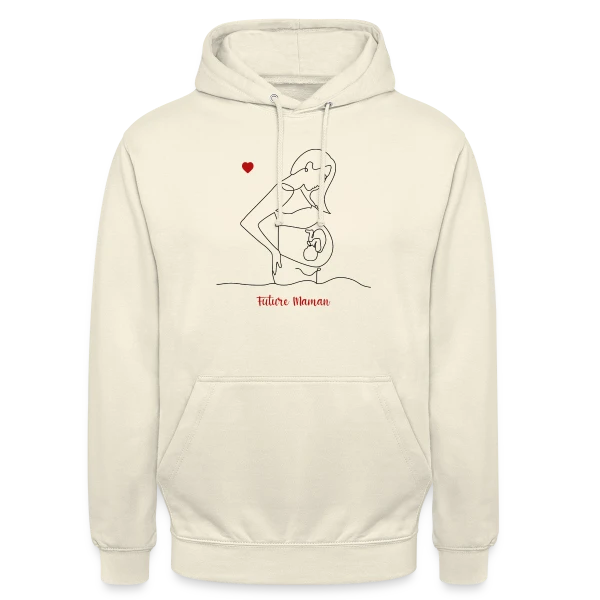 Future Maman : Douce Attente sur Sweat-shirt à capuche unisexe