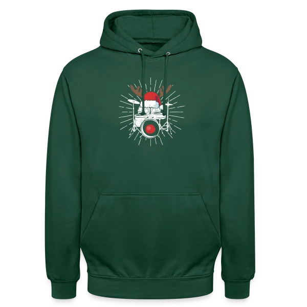Batterie Pyjama Noël Festif sur Sweat-shirt à capuche unisexe