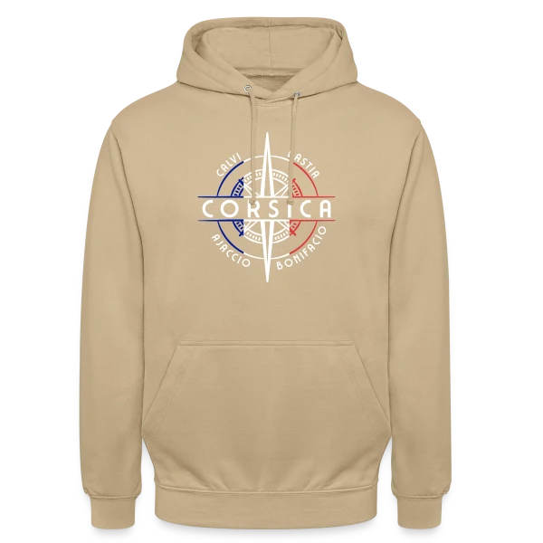Emblème Corse Stylisé sur Sweat-shirt à capuche unisexe