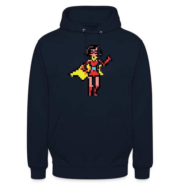 Super-Héroïne Rétro Mag sur Sweat-shirt à capuche unisexe