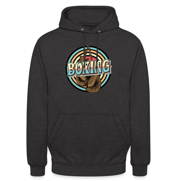 Boxe - Design Cool avec Gants de Boxe sur Sweat-shirt à capuche unisexe