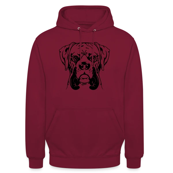 Jeune Boxer, Chien Combattant sur Sweat-shirt à capuche unisexe