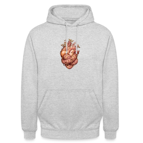 Cœur Intemporel sur Sweat-shirt à capuche unisexe
