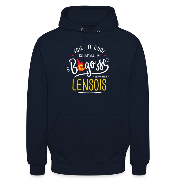 Supporter Lensois Bogosse : Fier de Lens sur Sweat-shirt à capuche unisexe