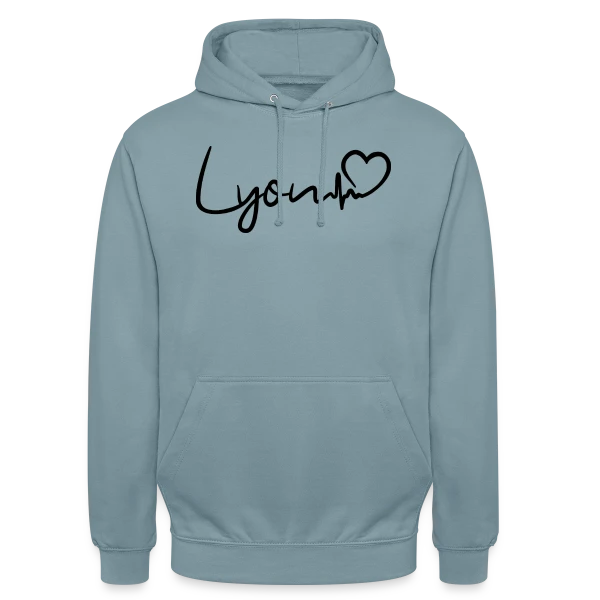 Lyon Battement de Cœur sur Sweat-shirt à capuche unisexe