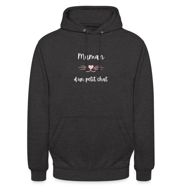 Maman d'un Petit Chat : T-shirt Humour pour Amoureuse des Félins sur Sweat-shirt à capuche unisexe