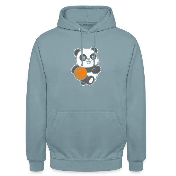 Panda Basketteur sur Sweat-shirt à capuche unisexe