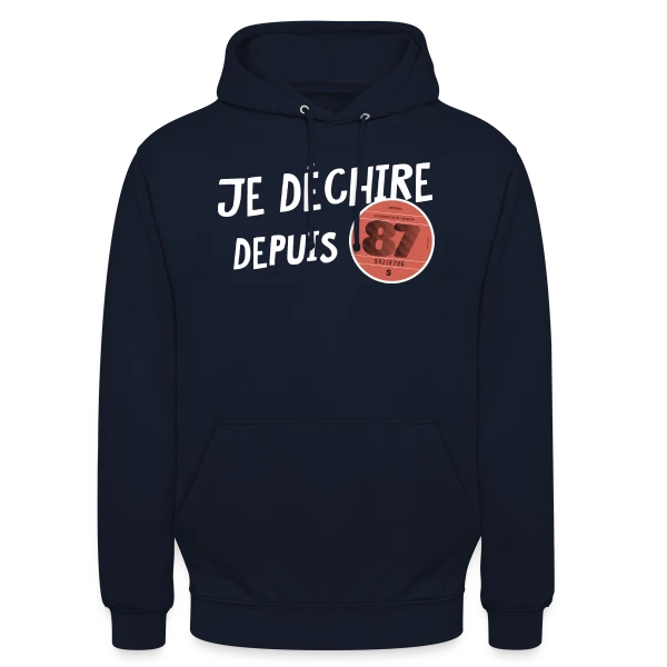 Je déchire depuis 1987 - Anniversaire Rétro sur Sweat-shirt à capuche unisexe