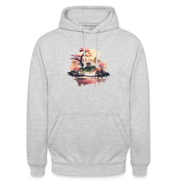 Paysage Japonais Onirique sur Sweat-shirt à capuche unisexe