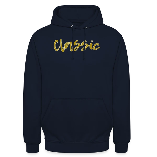 Classique Doré Élégant sur Sweat-shirt à capuche unisexe