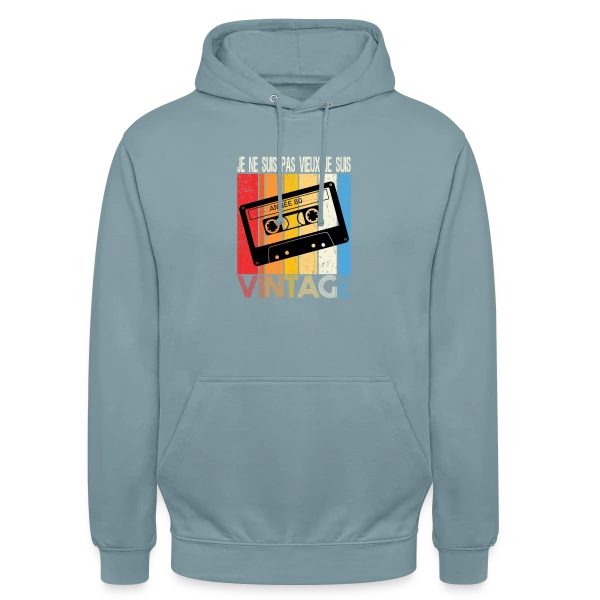 Cassette Années 80 Vintage sur Sweat-shirt à capuche unisexe