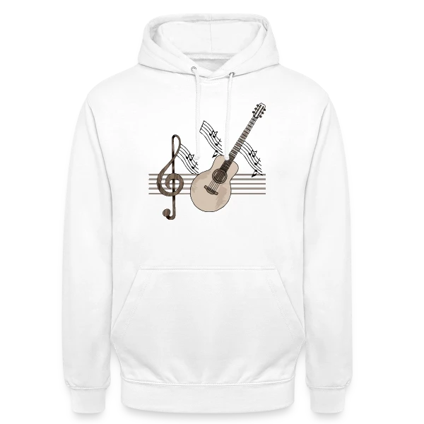Guitare Passion Musique sur Sweat-shirt à capuche unisexe