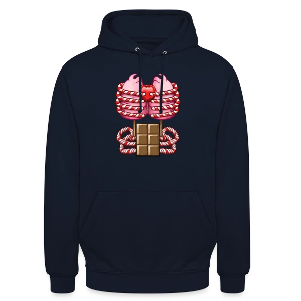 Organes Sucrés Humour sur Sweat-shirt à capuche unisexe