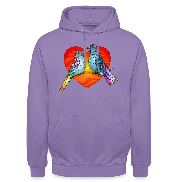 Envol Poétique des Oiseaux sur Sweat-shirt à capuche unisexe