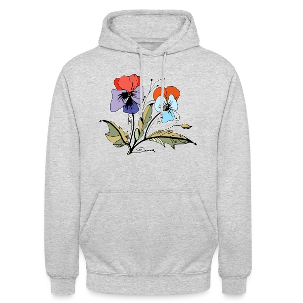 Éclat Floral sur Sweat-shirt à capuche unisexe