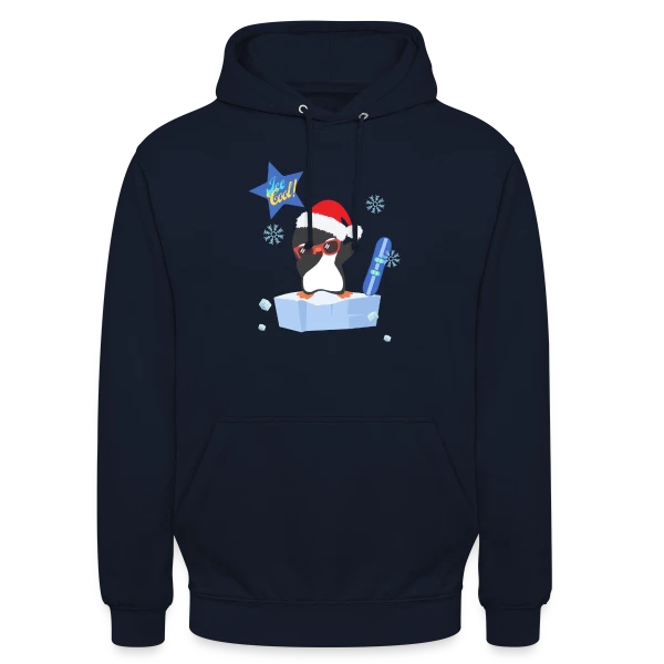 Pingouin Dab Noël Cool sur Sweat-shirt à capuche unisexe