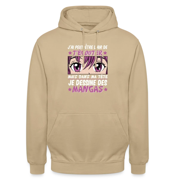 Fan d'Anime & Dessinateur Manga sur Sweat-shirt à capuche unisexe