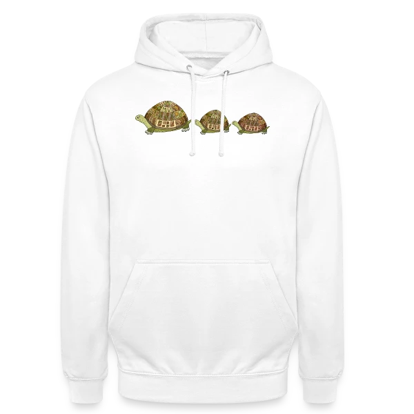 Design Tortue Aquatique sur Sweat-shirt à capuche unisexe
