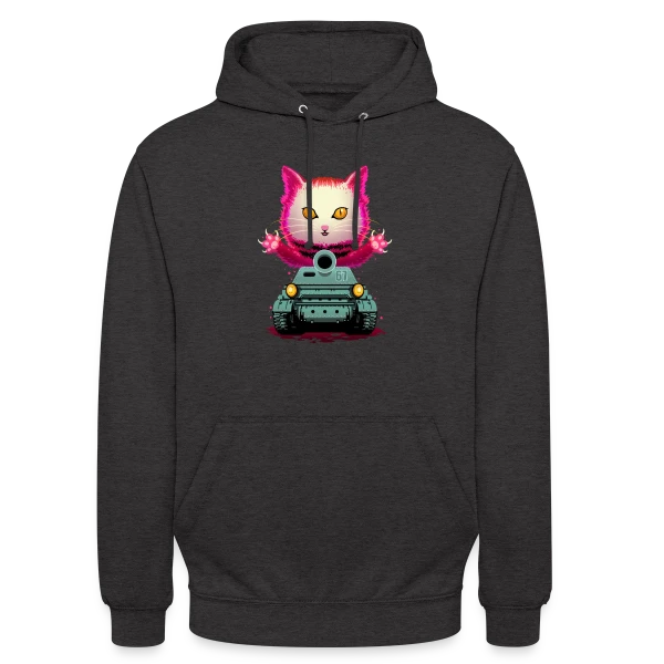Chat de Guerre : L'Invasion Féline sur Sweat-shirt à capuche unisexe