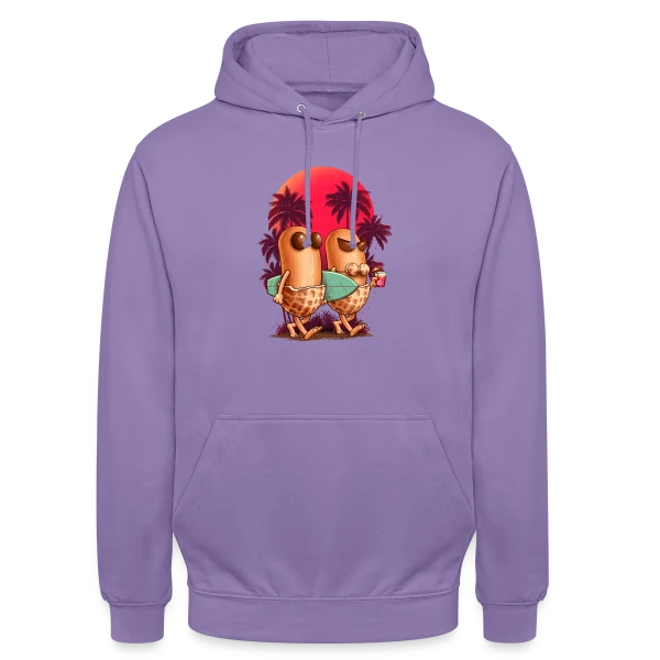 Cacahuètes en Vacances sur Sweat-shirt à capuche unisexe