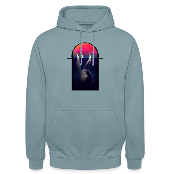 Lapin Navigateur et Bateaux sur Sweat-shirt à capuche unisexe