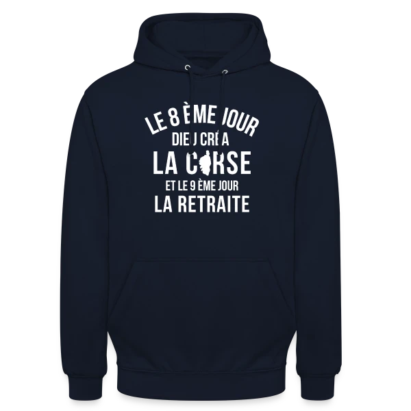 Humour Corse Invisible sur Sweat-shirt à capuche unisexe