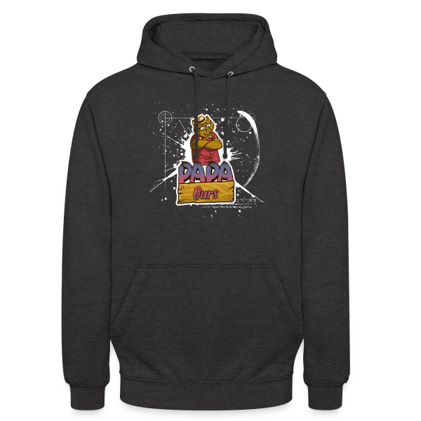 Humour 'Papa Ours' - Cadeau Fête des Pères Câlin sur Sweat-shirt à capuche unisexe