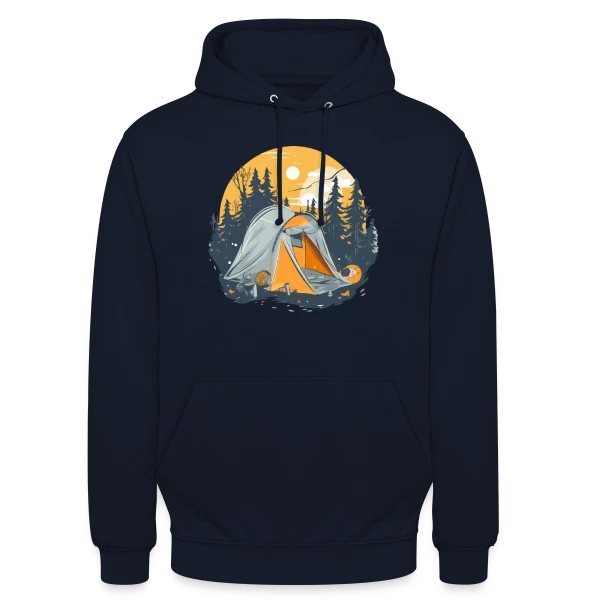 Nuit de Camping en Forêt sur Sweat-shirt à capuche unisexe