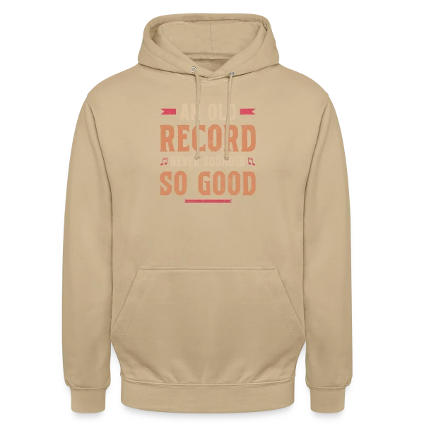 Collectionneur Vinyle Plattenspieler sur Sweat-shirt à capuche unisexe