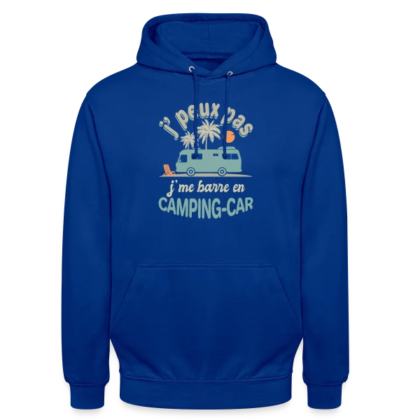 Je Me Barre en Camping-Car à Agadir! Humour Retraite sur Sweat-shirt à capuche unisexe