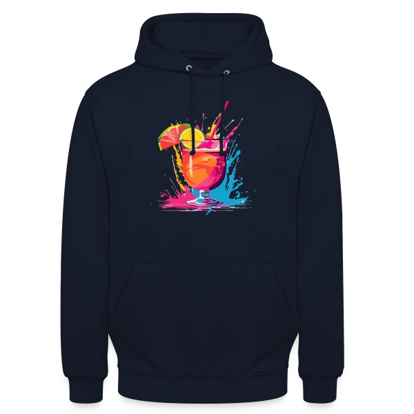 Cocktail Explosif Couleurs sur Sweat-shirt à capuche unisexe