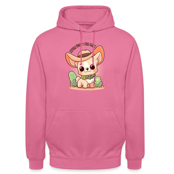 Chihuahua Kawaii - Petit Chien, Grande Voix sur Sweat-shirt à capuche unisexe