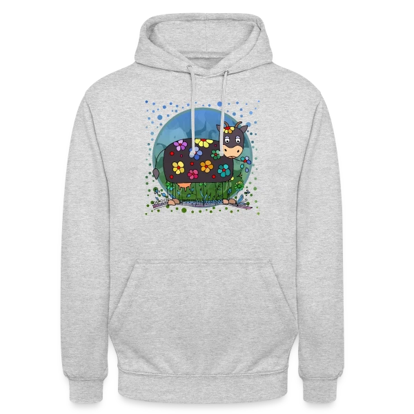 La Vache Mignonne sur Sweat-shirt à capuche unisexe