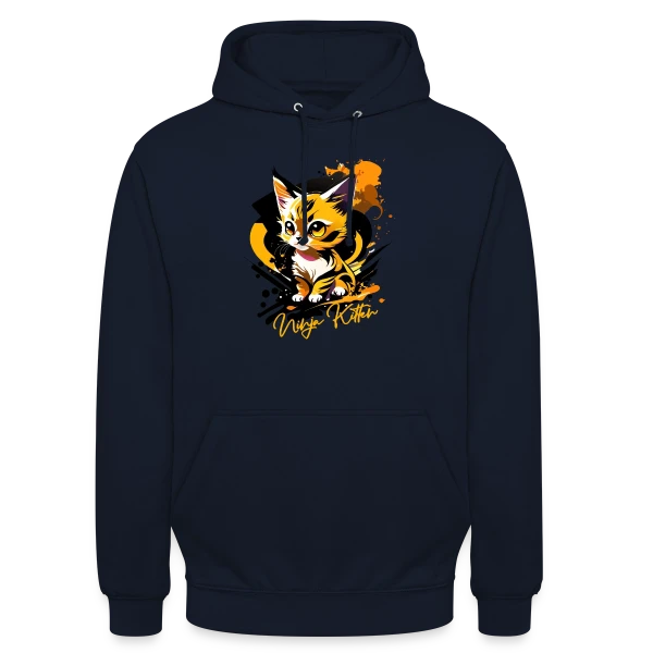 Chaton Ninja Urbain sur Sweat-shirt à capuche unisexe