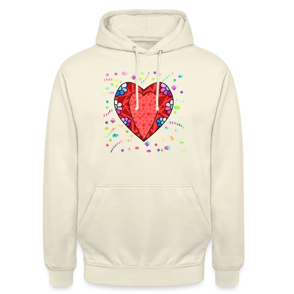 Cœur Tendance sur Sweat-shirt à capuche unisexe