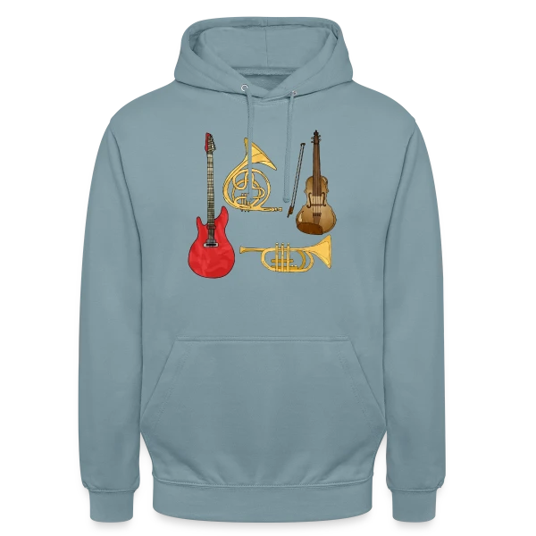 Passion Musique & Instruments sur Sweat-shirt à capuche unisexe