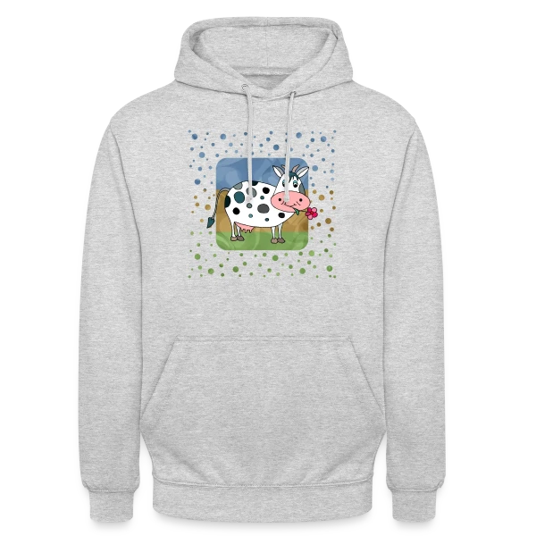 La Vache Joyeuse sur Sweat-shirt à capuche unisexe
