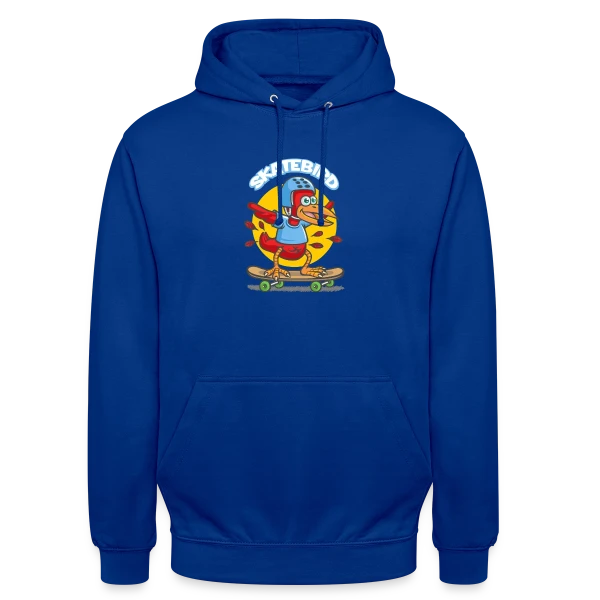 Skatebird : L'oiseau skater sur Sweat-shirt à capuche unisexe