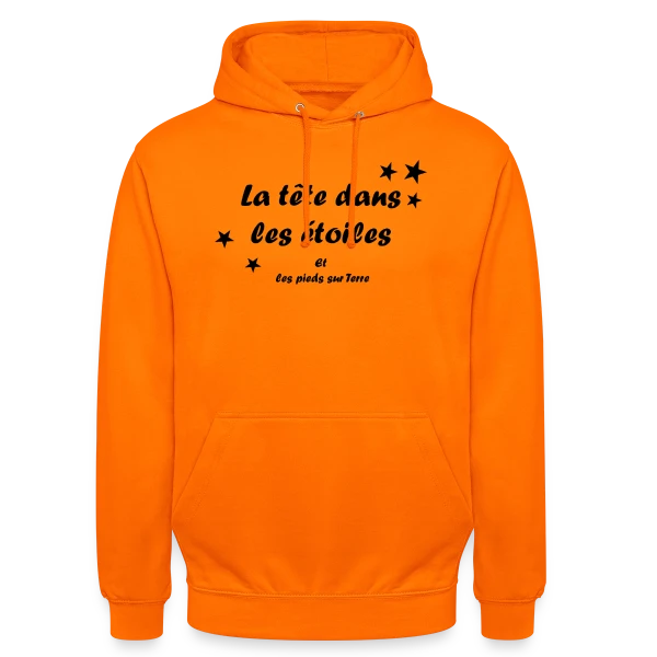 La tête dans les étoiles sur Sweat-shirt à capuche unisexe